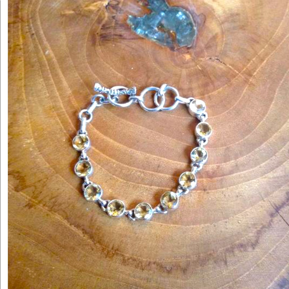 Citrine Sterling Bracelet